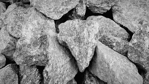 Full frame shot of stack