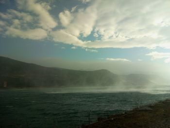 Scenic view of landscape against sky