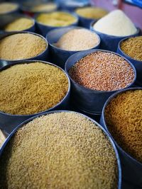 Close-up of wheat for sale at market stall