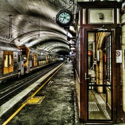 Train on railroad track