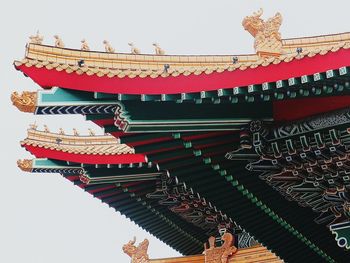 Low angle view of temple