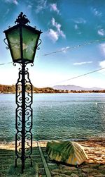 Scenic view of water against sky