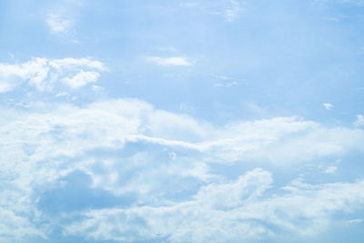 Low angle view of clouds in sky