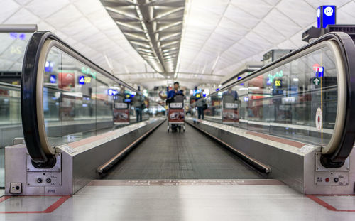 Train at railroad station