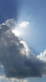 Low angle view of cloudy sky