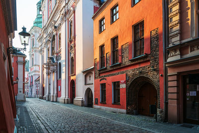 Street amidst buildings in city