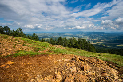 Scenic view of landscape against sky