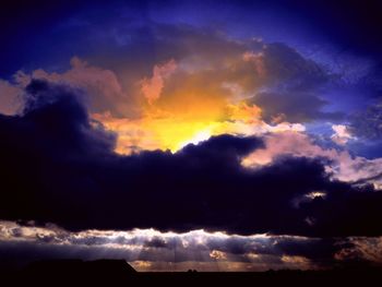 Low angle view of cloudy sky