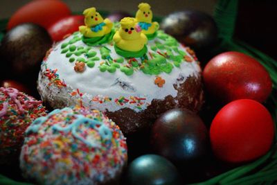 Close-up of colorful objects