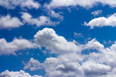 Low angle view of clouds in sky