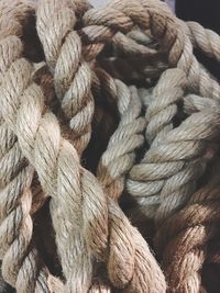 Close-up of ropes