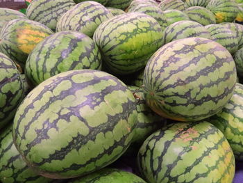 Full frame shot of watermelon for sale at market stall