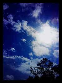 Low angle view of cloudy sky