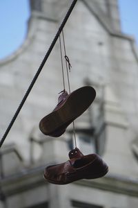 Low angle view of street light