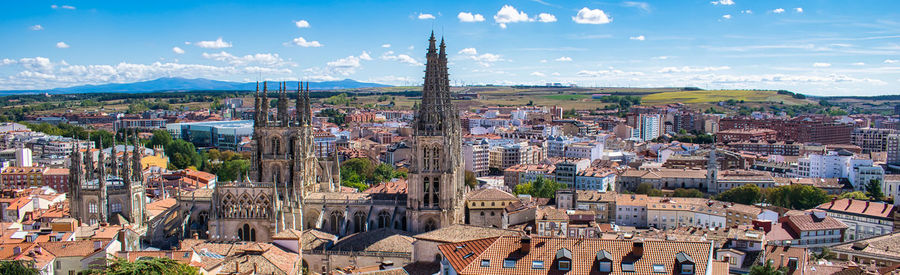 Aerial view of townscape