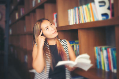 Young woman looking at camera