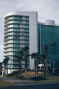 Modern building against sky in city