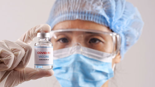 Close-up portrait of a serious young man