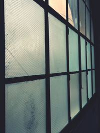 Full frame shot of glass window in building