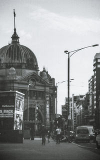 City street against sky