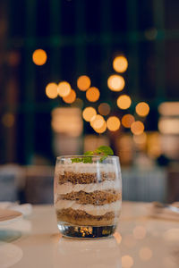 Close-up of drink on table