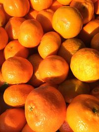Full frame shot of oranges