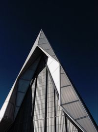 Low angle view of building against clear sky