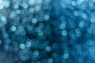 Defocused image of illuminated lights