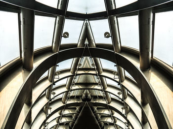 Low angle view of spiral staircase