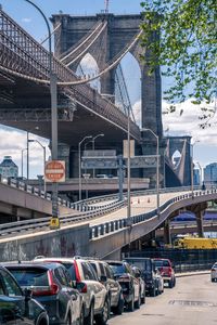 View of bridge in city