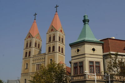 Low angle view of cathedral against sky