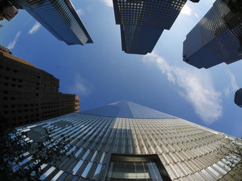 Low angle view of buildings against sky