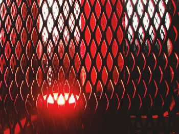 Full frame shot of illuminated patterned wall