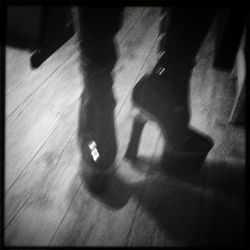 Shadow of people on wall