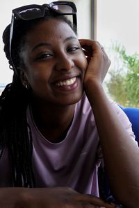 Portrait of a smiling young woman