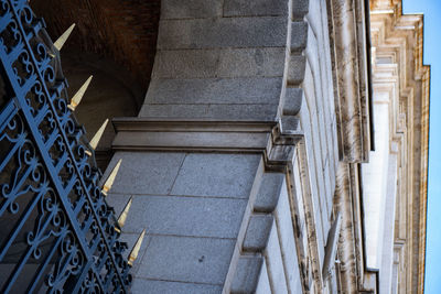 Low angle view of fence
