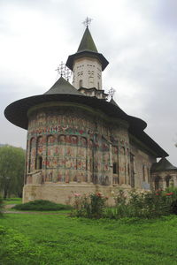 Low angle view of old building against sky