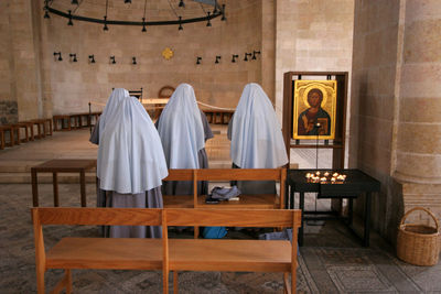 Clothes hanging in temple