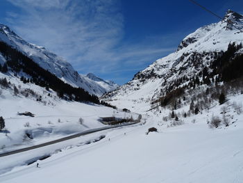 Tiroler schneelandschaft in galtür