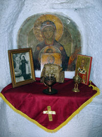 View of buddha statue in temple