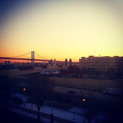 Bridge at sunset