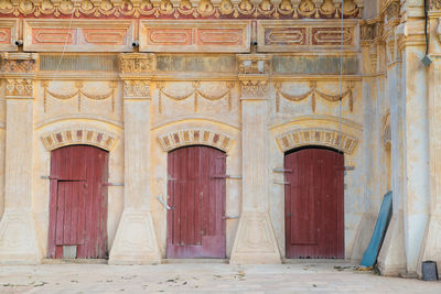 Entrance of historic building