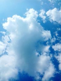 Low angle view of clouds in sky