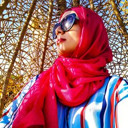 Portrait of beautiful young woman