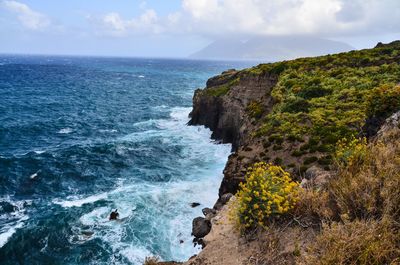 Scenic view of sea against sky