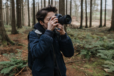 Man photographing