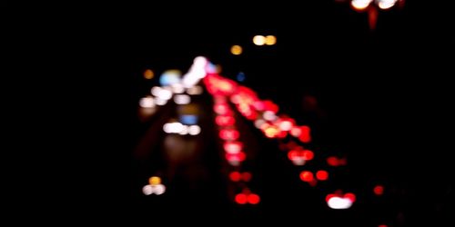 Defocused lights at night