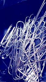 Close-up of blue fabric