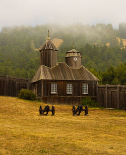 Historic russian settlement on the northern california coast.