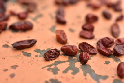 Close-up of coffee on table